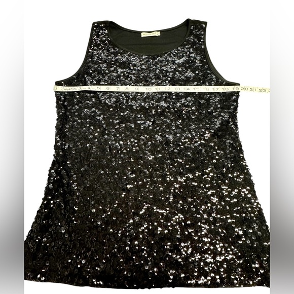 Anna-Kaci Sparkle & Shine Glitterer Seauin Sleeveless Round Neck Tank Top XL - Picture 4 of 7